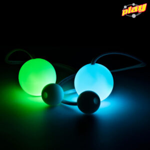 PAIR OF 70 mm LED GLOW  POI USB RECHARGEABLE AND MULTI PROGRAMME